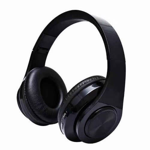 Wireless Bluetooth Foldable Headset- Black