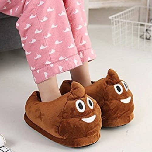 Cute Poop Plush Emoji Slipper