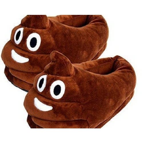 Cute Poop Plush Emoji Slipper