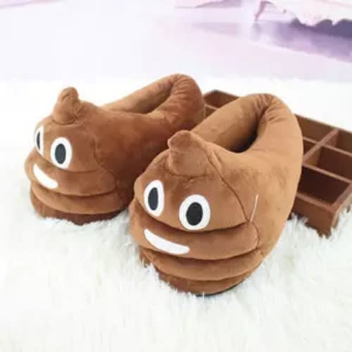 Cute Poop Plush Emoji Slipper