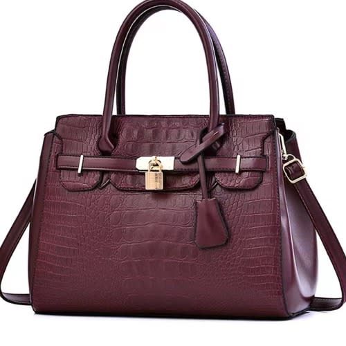 Ladies Mature Handbag - Wine
