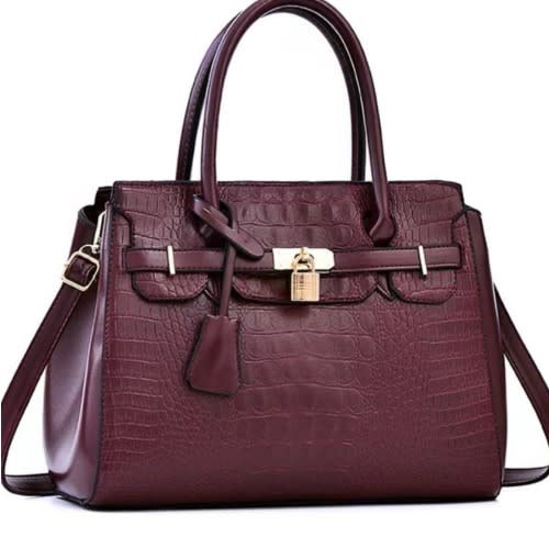 Ladies Mature Handbag - Wine
