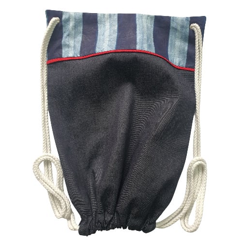 Blue Drawstring Backpack
