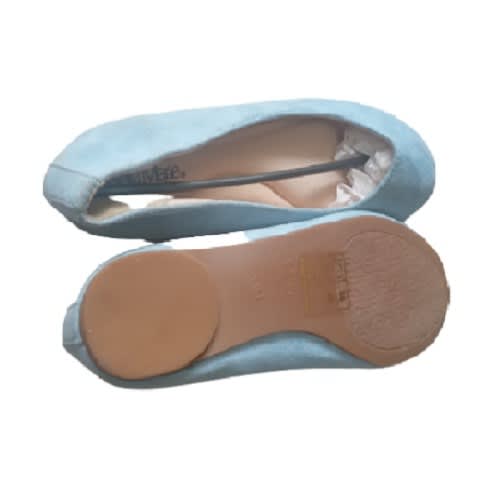 Ladies Loafer Shoe - Light Blue