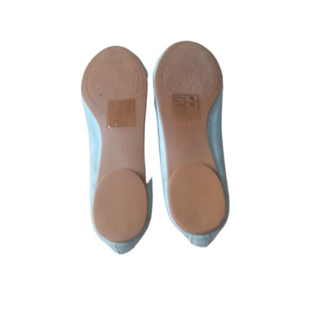 Ladies Loafer Shoe - Light Blue