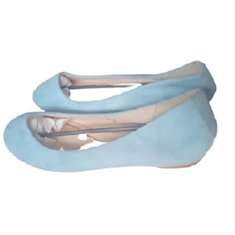 Ladies Loafer Shoe - Light Blue