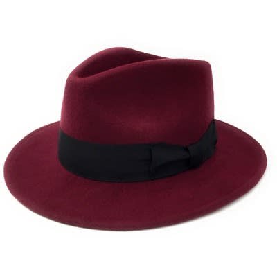 Fedora Hat - Wine
