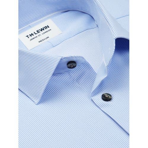 Slim Fit Stripe Button Cuff Shirt - Cotton