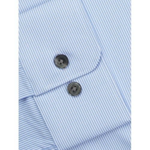 Slim Fit Stripe Button Cuff Shirt - Cotton