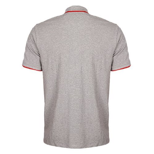 Men's Casual Logo-chest Polo Top - Grey