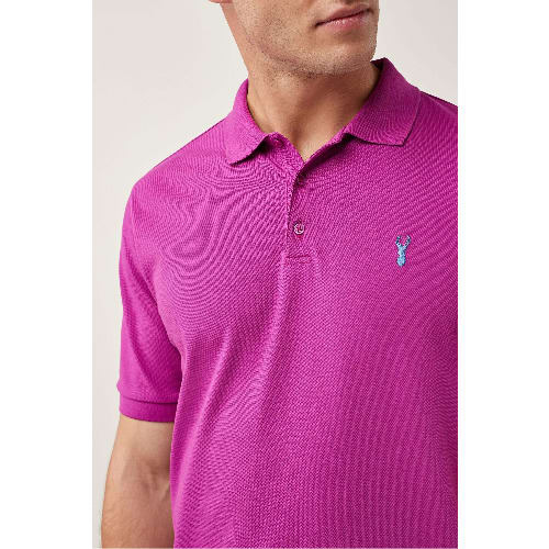 Purple Stretch Polo Shirts