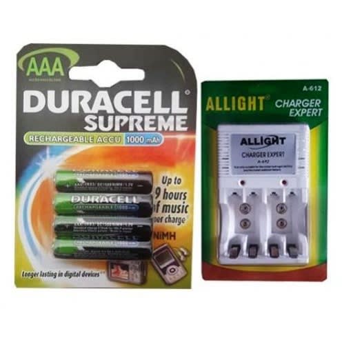Duracell Rechargeable AAA R03 Battery With Charger