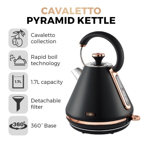 Cavaletto 3kw - 1.7L Pyramid Kettle