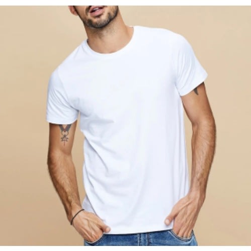 2pcs Plain T-shirts: Black & White