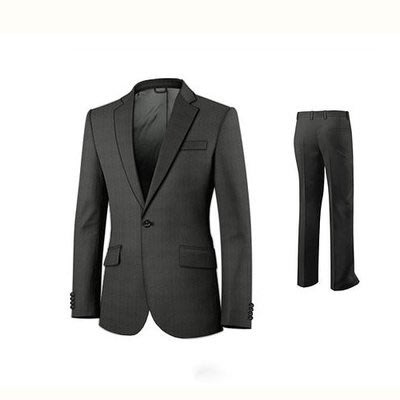 Men's Fitted Suit - Grey