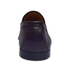 Formal Slip On Shoes With Belt Detail - Brown
