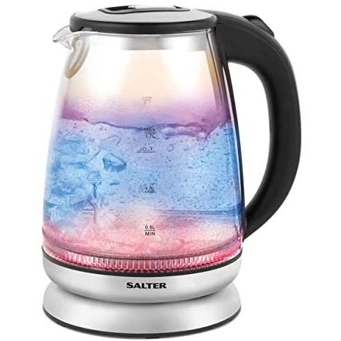 Iridescent Cordless Electric Glass Kettle 2200w