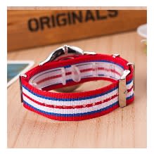 Striped Unisex Watch - Multicolor
