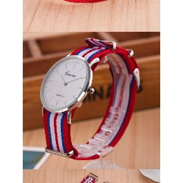 Striped Unisex Watch - Multicolor