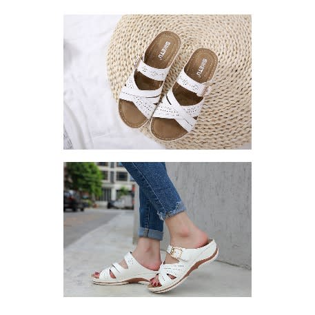 Fully Padded  Slipper -White