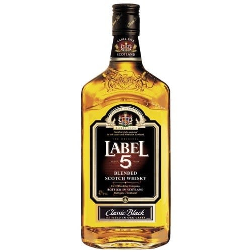 Label Five Whiskey Naked Bottle