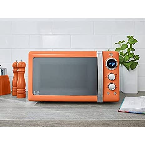 Retro Microwave - 20l - 800W - Orange