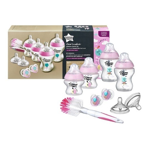 Baby Feeding Bottle Starter Pack - Pink