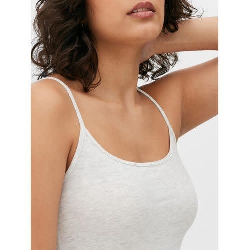 Adjustable Strap Stretch Camisole- Grey Marl
