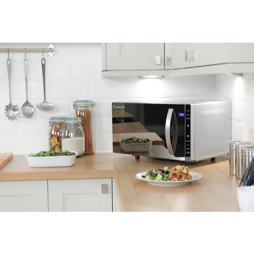 Rhfm2363s 23 L -800W Silver Digital Flatbed Solo Microwave With 5 Power Levels