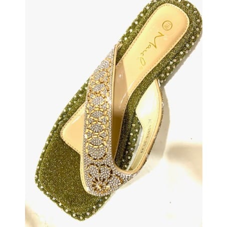 Women's Stone Craft  Slippers - Gold/brown