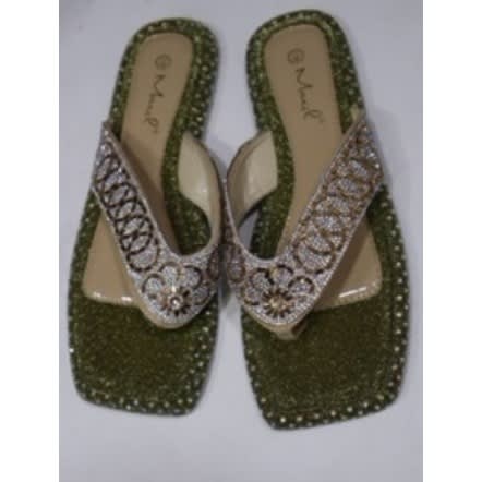 Women's Stone Craft  Slippers - Gold/brown