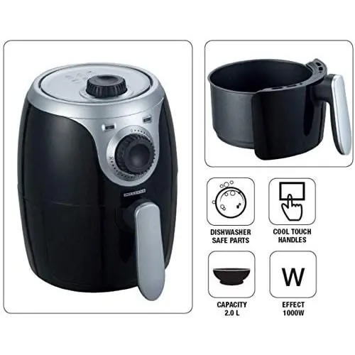 Techwood Hot Air Fryer – 1000W - 2L