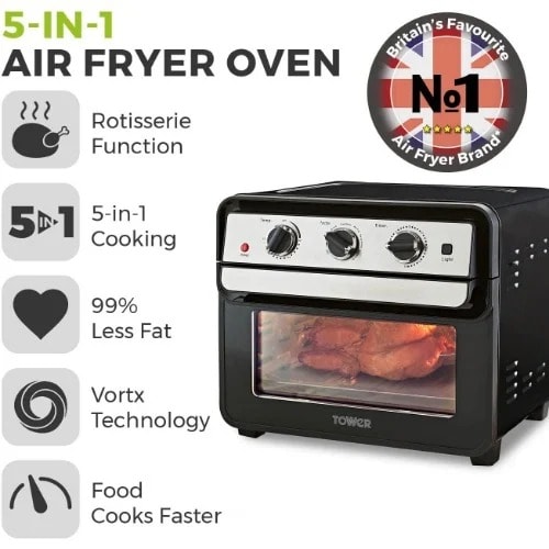 Rotisserie Oven Air Fryer - 22 L - 1600 Watts