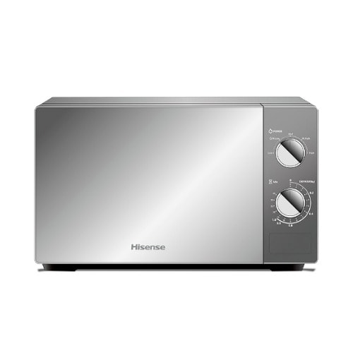 Manual Microwave Oven - Silver Mirror With Knob Control-hismwo20moms10-h - 20L