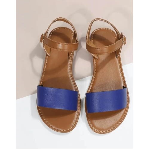 Realwon Female Sandals - Brown Blue