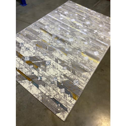 Pattern Center Rug - 5 By 7ft  - Multicolor