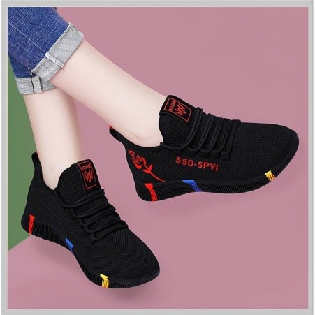 Women's Casual Fashion Sneakers - Black