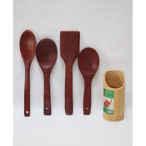Wooden Spoon Set + Grater