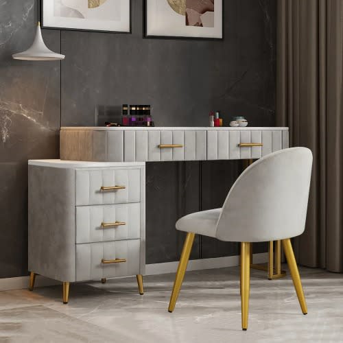 Cosmetics Vanity - Grey