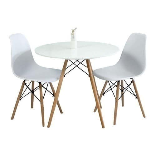 Dinning Set- 3 Pieces - White