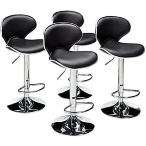Set Of 4 Cove Black Barstool