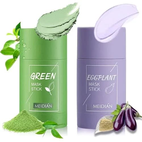 Green Mask Stick & Eggplant Mask Stick -40g Each