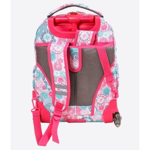 Blue Raspberry 16" Lolli 2 Piece Set Rolling Backpack And Lunchbag