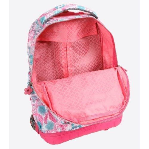 Blue Raspberry 16" Lolli 2 Piece Set Rolling Backpack And Lunchbag
