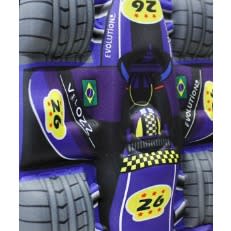3d Race Car Kids Backpack -Purple