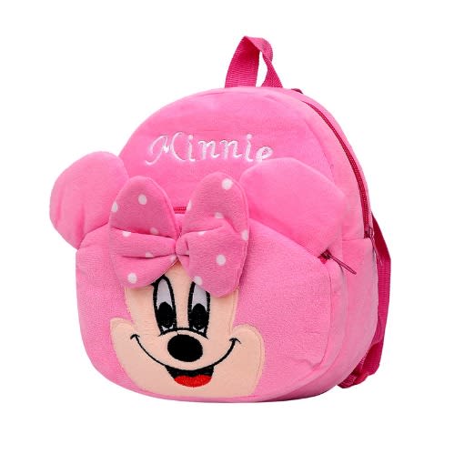 Toddler Pink Minnie Cartoon Plush Kids Bag 1-3 Years