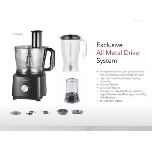 Food Processor And Yam Pounder - 1000W