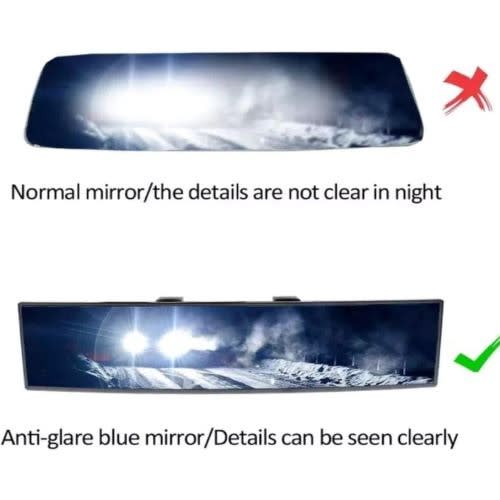 Car Clip-on Rearview Mirror - Wide Angle Blind Spot Viewer