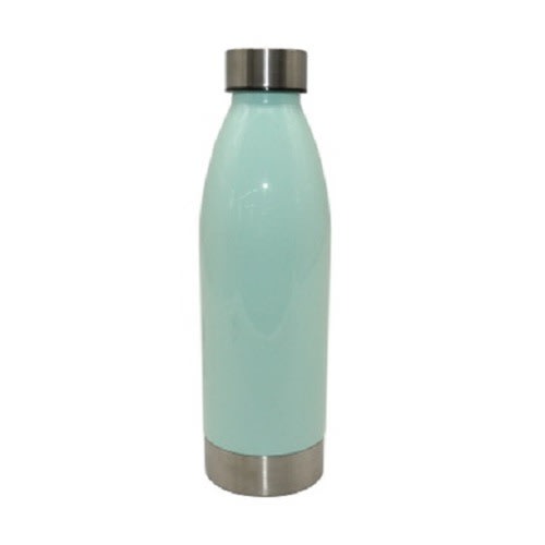 650ml Plastic Water Bottle With Stainless Steel Lid & Base - Opaline Green