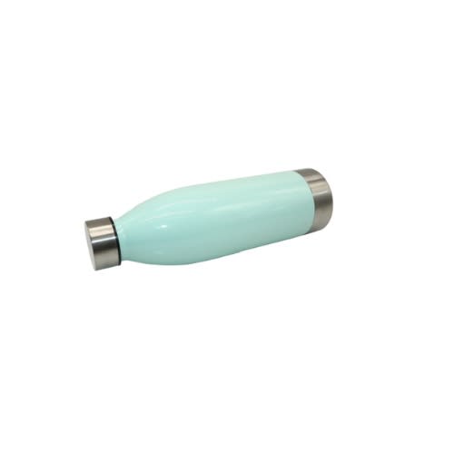 650ml Plastic Water Bottle With Stainless Steel Lid & Base - Opaline Green